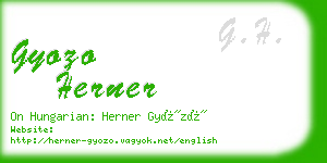 gyozo herner business card